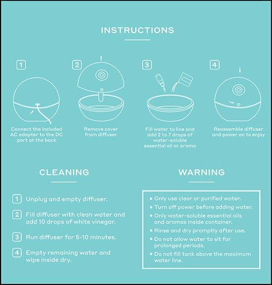 Oasis Diffuser With 3 Essential Oils - Alieva Spa